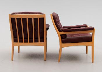 FÅTÖLJER, 1 par, Göte Möbler, Nässjö, 1900-talets andra hälft.