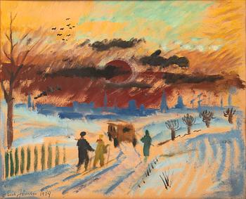 Erik Jönsson, Landscape motif, 1934.