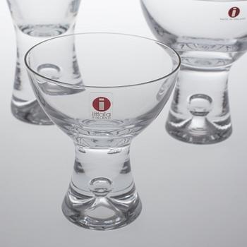 GLASSERVISDELAR, 48 stycken, "Tapio", Tapio Wirkkala, Iittala, formgiven 1954.