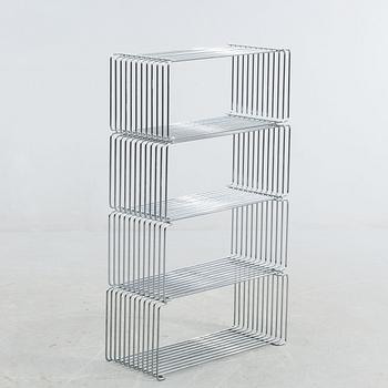HYLLOR, 4 st, metall, "Wire Cube" ur serien Pantonova, Verner Panton, Luber, formgiven 1970.