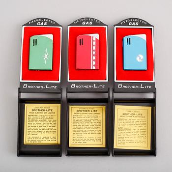 CIGARETTÄNDARE, 12 st, Brother-Lite, 1970-tal.