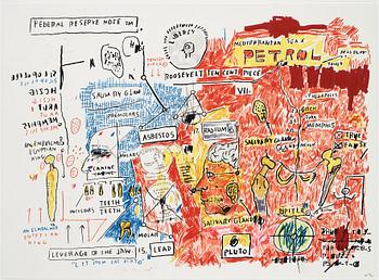 Jean-Michel Basquiat After, ”Ascent, Olympic, Leeches, and Liberty”.