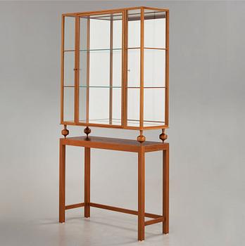 Josef Frank, a mahogany showcase cabinet, Svenskt Tenn, model 2077.