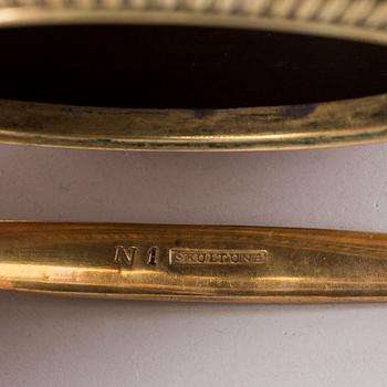 a brass teapot 'Nr 1* Skultuna 1846.