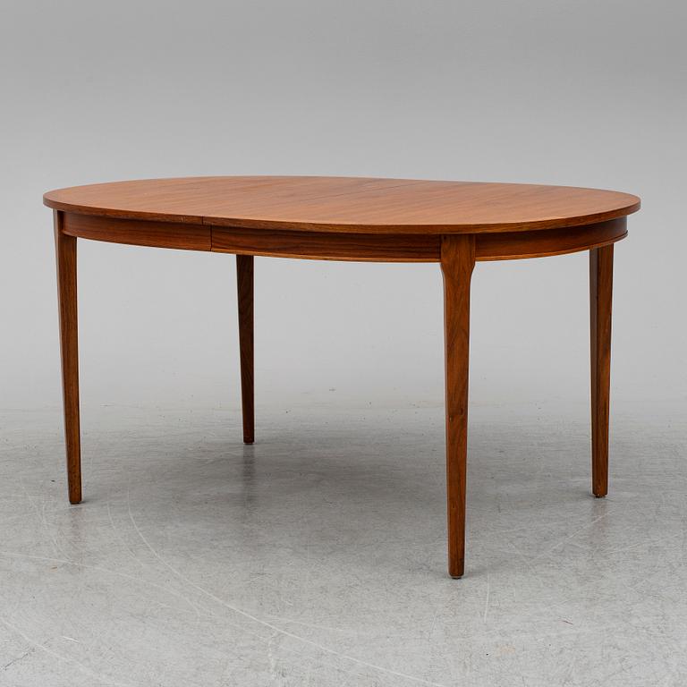 MATBORD, AB Möbelfabriken Linden, Horda, 1960-tal. Två iläggsskivor med sarg medföljer.