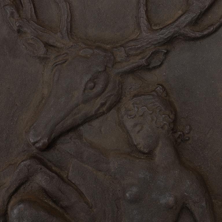 Swedish Grace, wall relief, attributed to Näfveqvarns bruk.