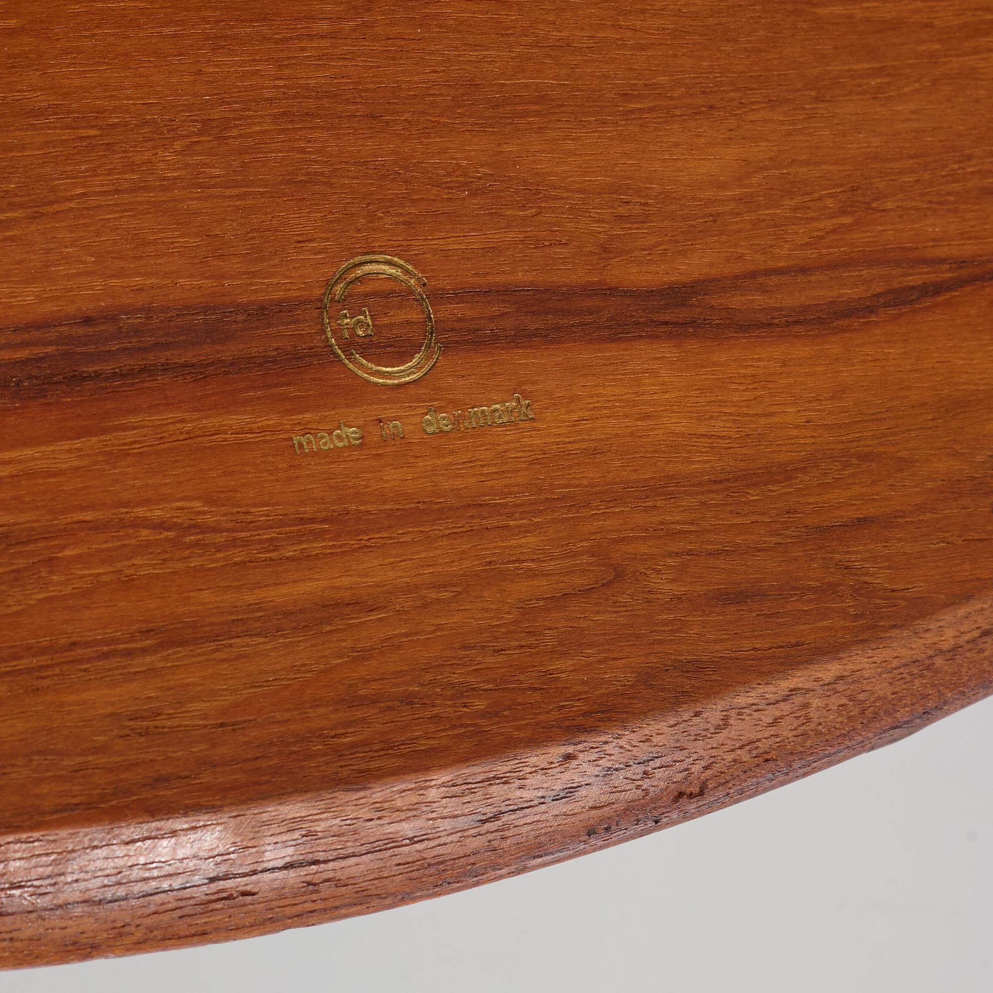 Peter Hvidt & Orla Mølgaard Nielsen, a 'Minerva' coffee table, France & Daverkosen, Denmark, 1950s.