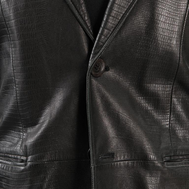 ARMANI COLLEZIONI LEATHER JACKET.