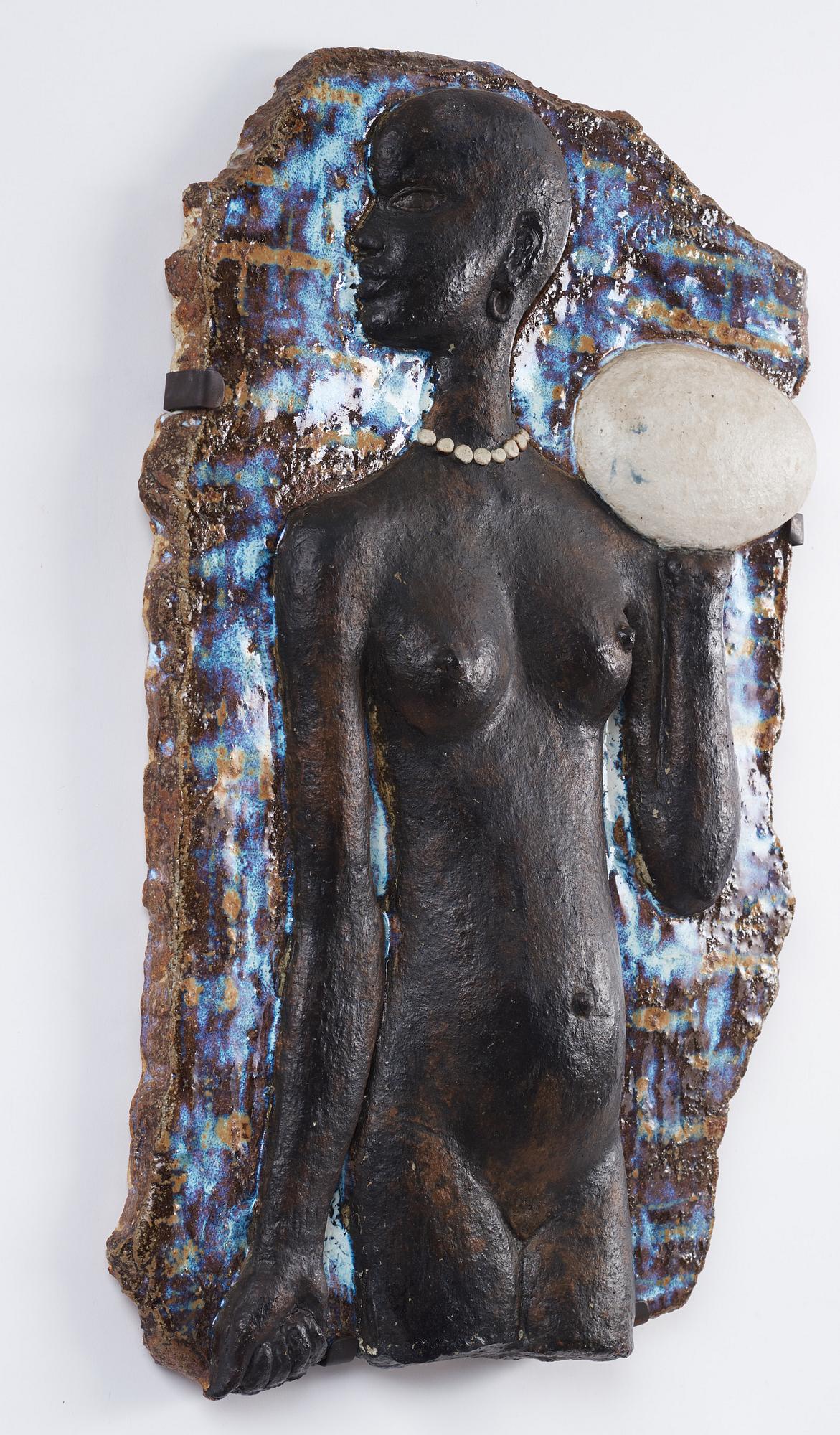 Michael Schilkin, a stoneware wall relief, Arabia, Finland 1940s.