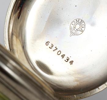 FICKUR, 3 st, silver och nickel, 1900-talets första hälft.