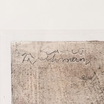 JAN KENNETH WECKMAN, sekatekniikka, signeerattu.