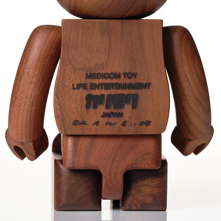 KAWS, 400% BE@RBRICK Wood BWWT.