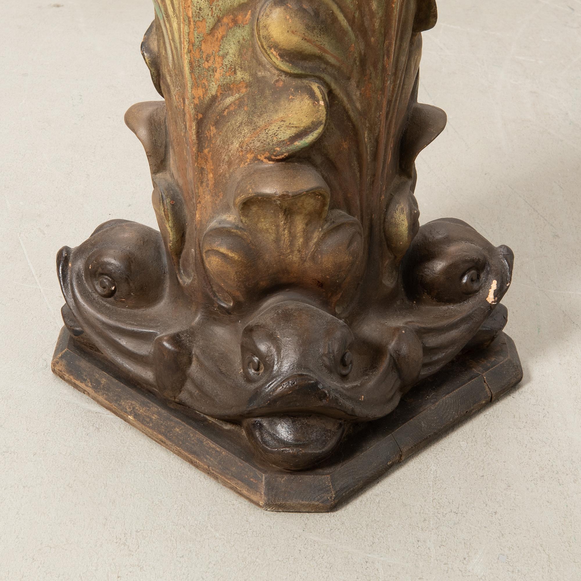 Pedestal, Art Nouveau early 20th century.