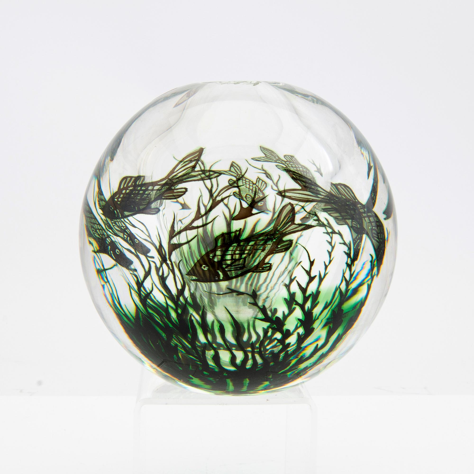 Edward Hald, vas, glas, fiskgraal, Orrefors.