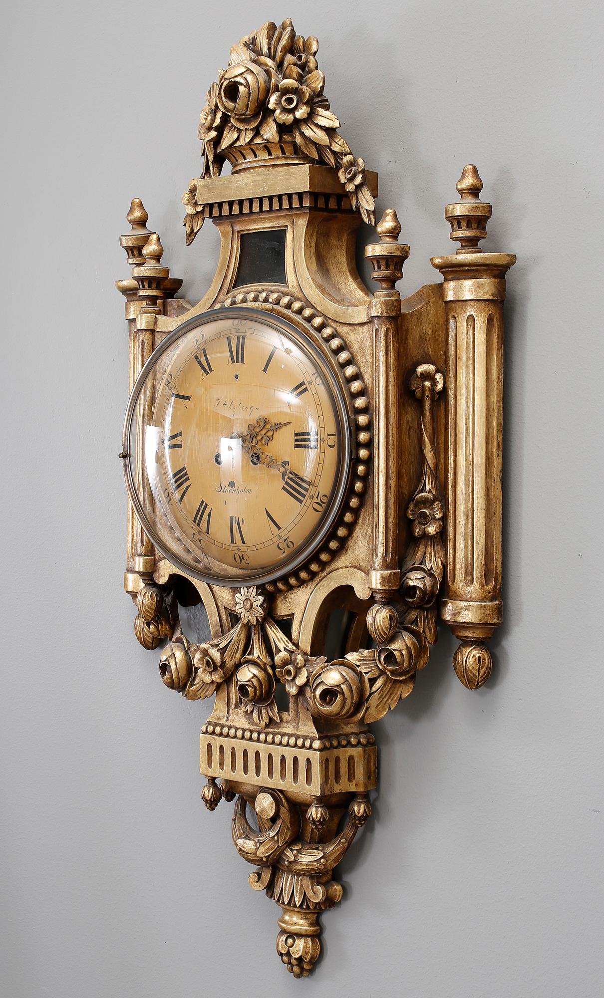VÄGGPENDYL, gustaviansk stil, 1900-talets början.