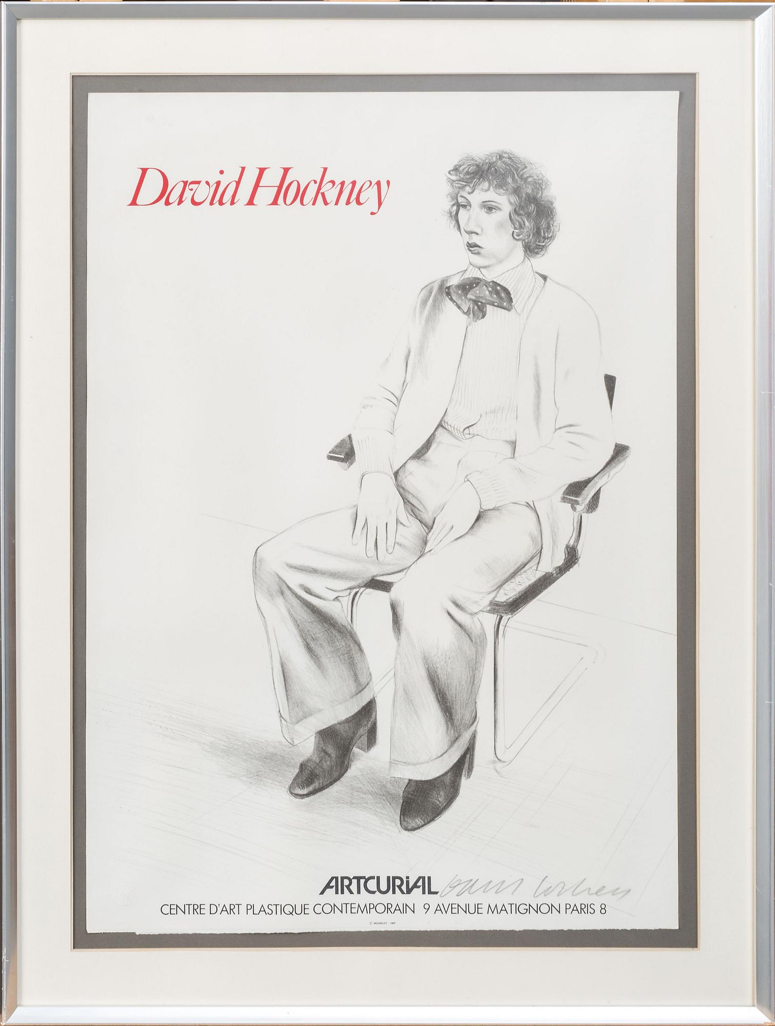 DAVID HOCKNEY,  litografi, blyertsignerad.
