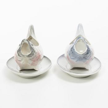 Såskannor, ett par, flintgods. Göteborg, omkring 1900.