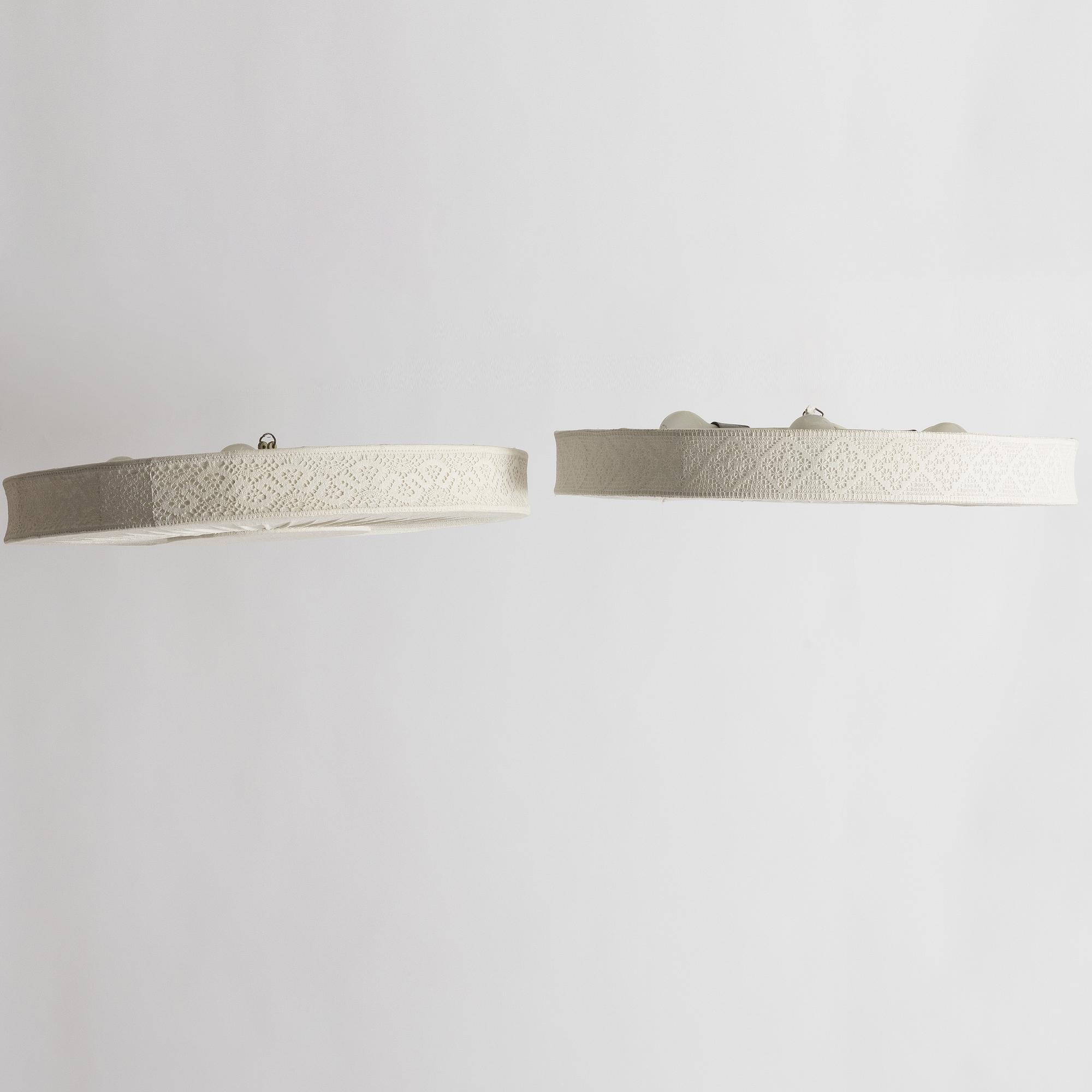 Takplafonder, ett par, Swedish Modern, 1940-tal.