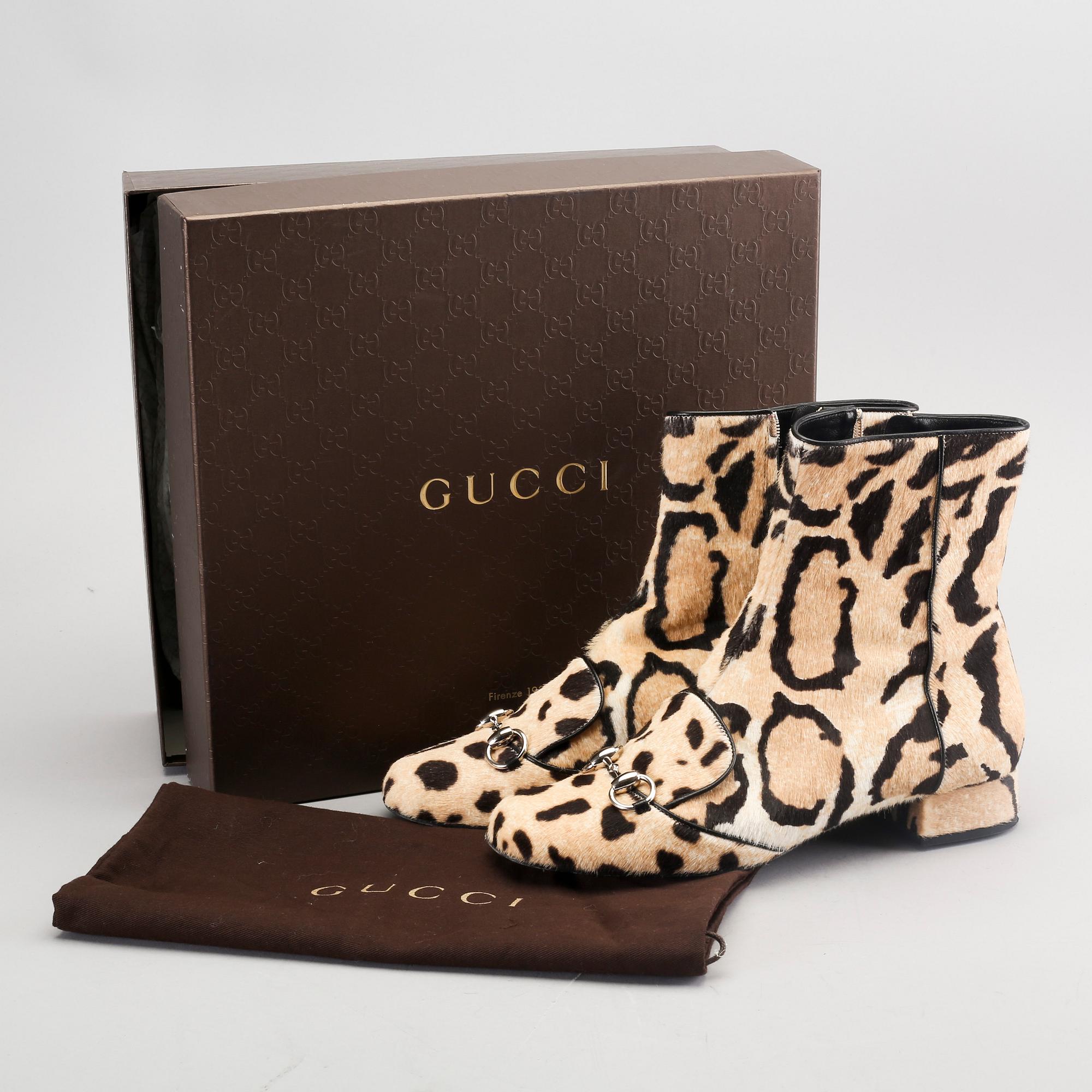Gucci, Stövletter, "leopard".