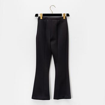 Prada, a pair of black scuba trousers, size 36.