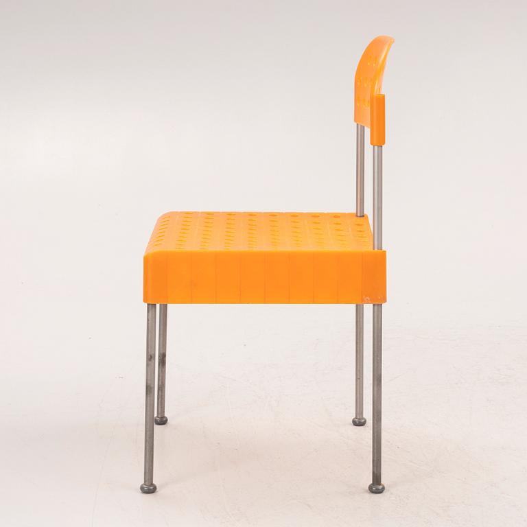 Enzo Mari, stolar, 4 st, "Box chair", Anonima Castelli, Italien, 1990-tal.