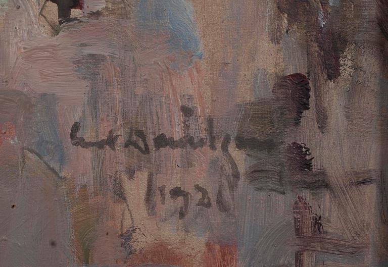 CARL JOHAN DANIELSON (FINLAND), olja på skiva, sign. och dat. 1926.