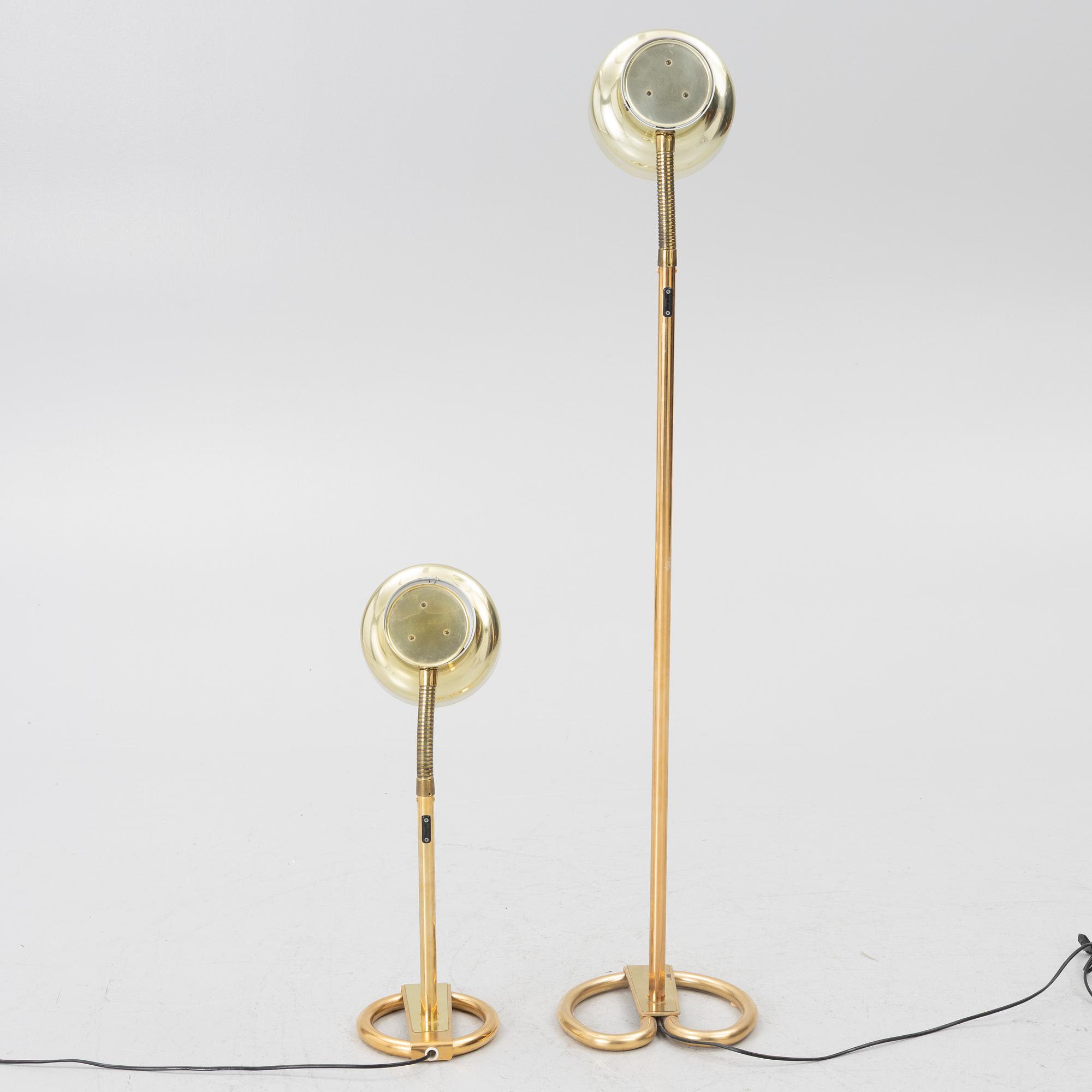 Anders Pehrson, Floor lamp and table lamp, “Bumling”, Ateljé Lyktan, Åhus.