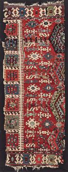 Kelim fragment, West Anatolia, c. 223 x 86 cm.
