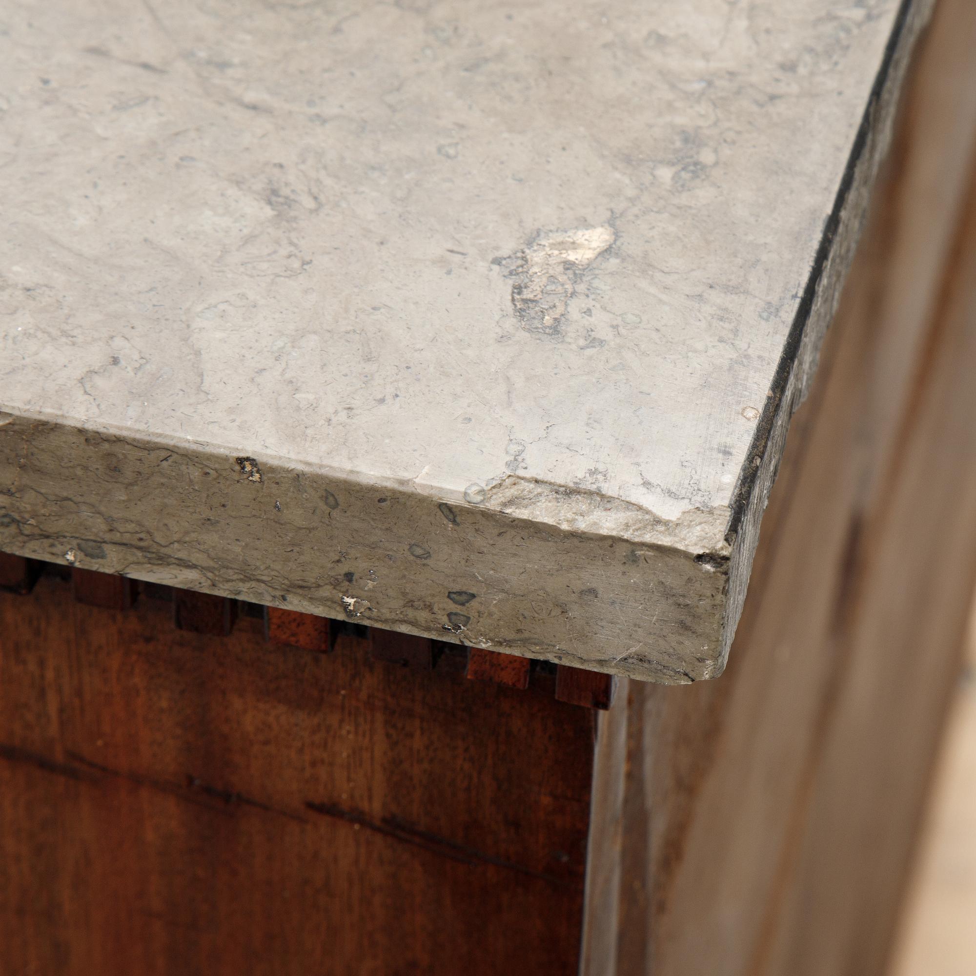 A late gustavian chest of drawers, ca 1800.