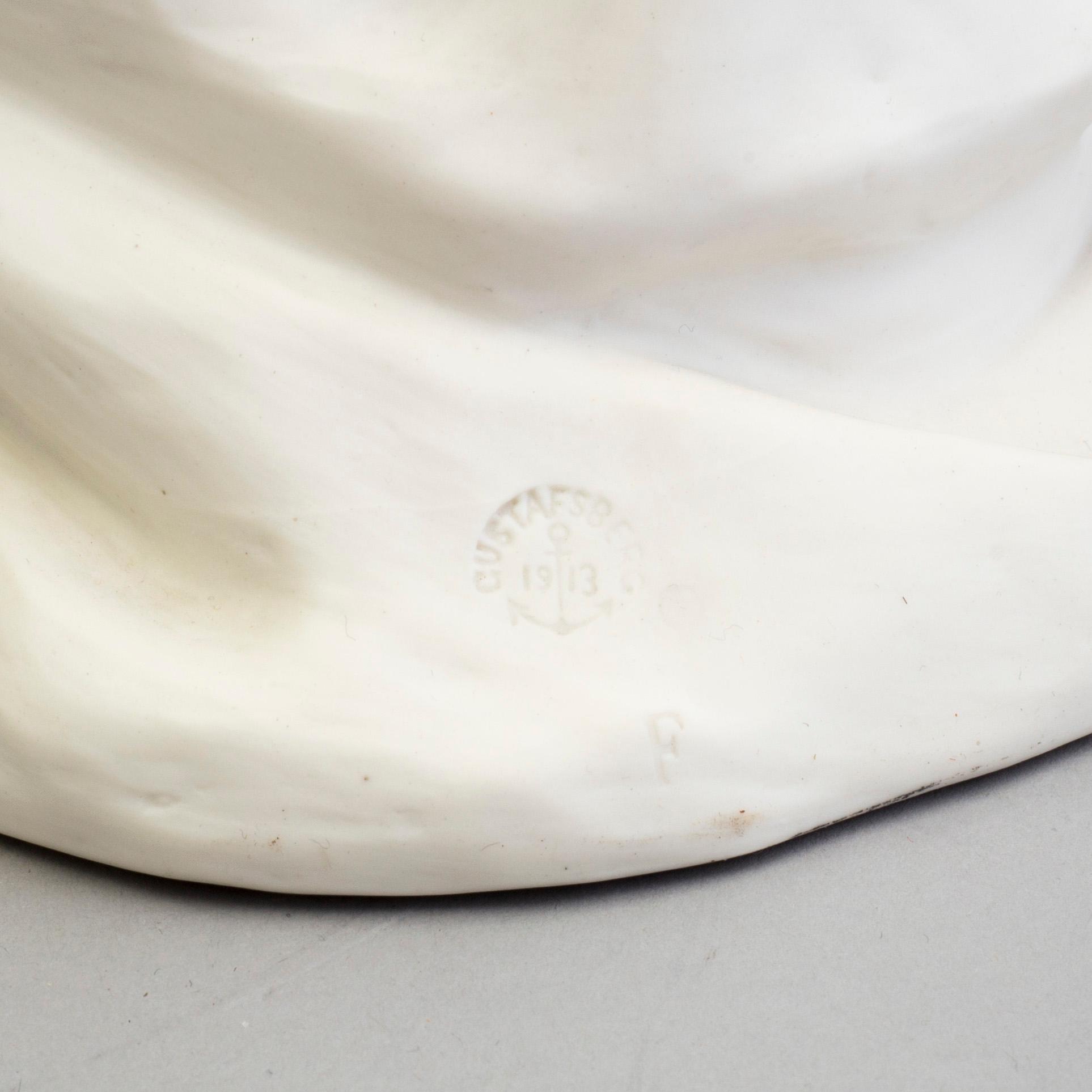 TWO PARIAN FIGURES, Gustafsberg 1907 and 1913.