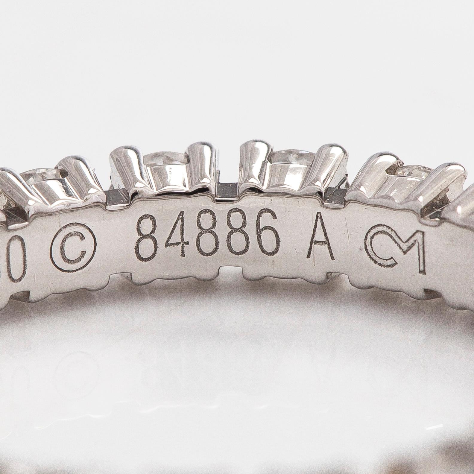 Cartier, a platinum and brilliant-cut diamond eternity ring.