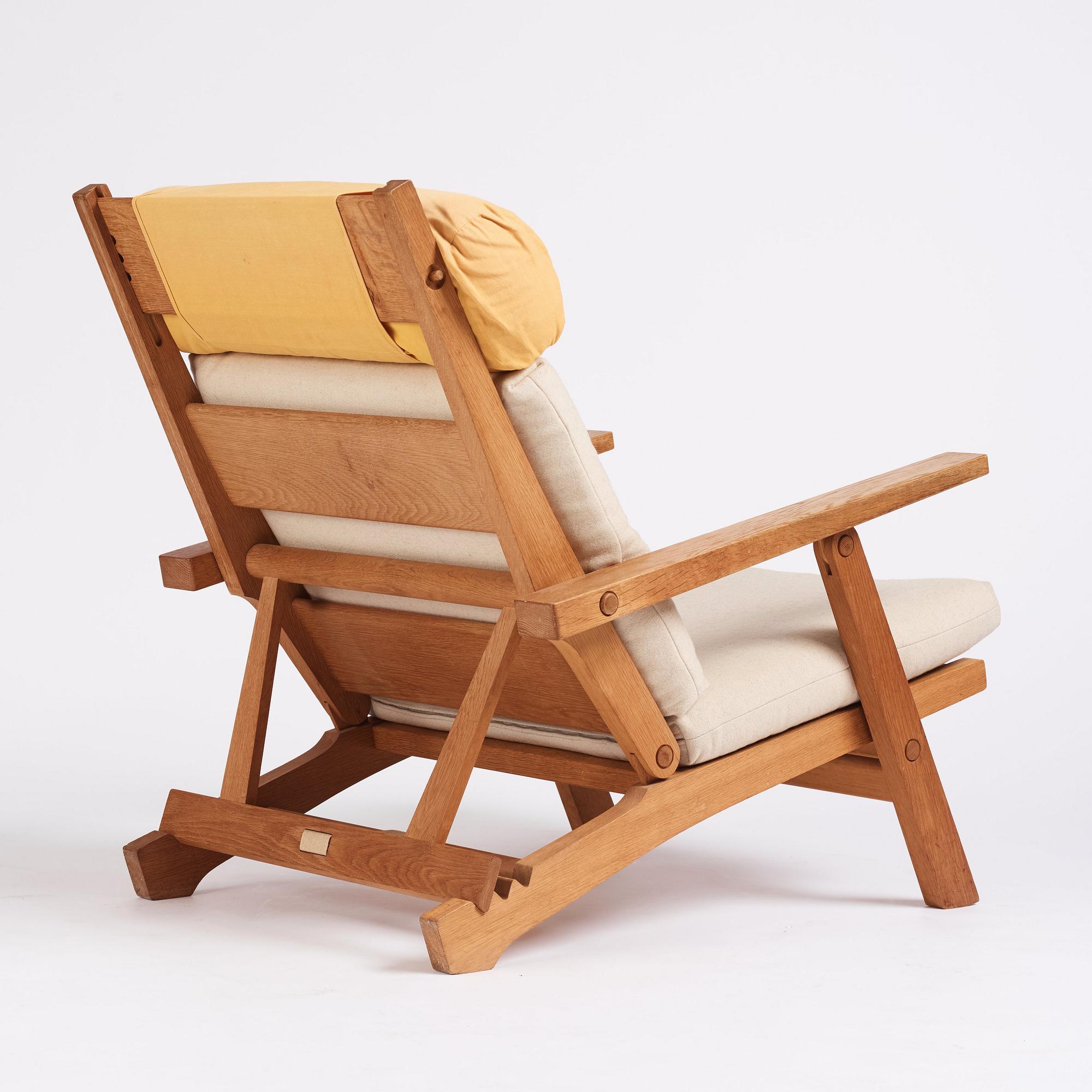 Hans J. Wegner, Folding armchair, model "AP-72", Anders Pedersen AP Stolen Denmark 1960s.