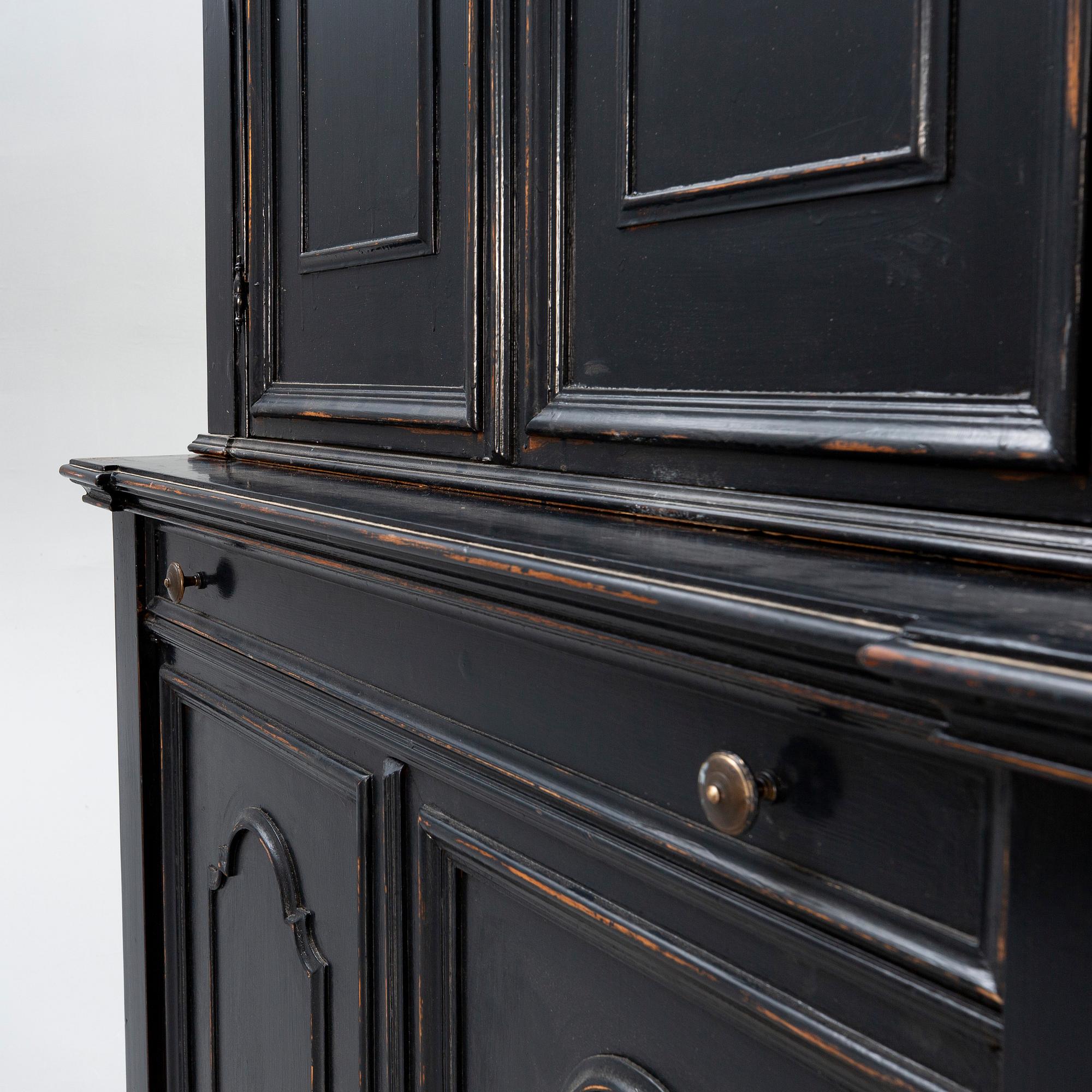 A modern painted cabinet.