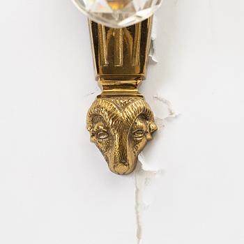 Wall lights, a pair, Gustavian style, 20th century.