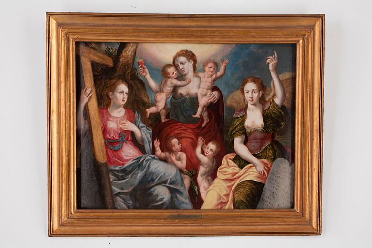 Marten de Vos Follower of, Allegory of Charity.