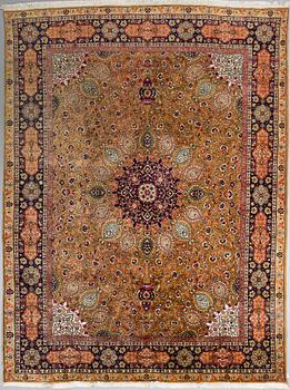 A CARPET, Tabriz, around 395 x 295 cm.