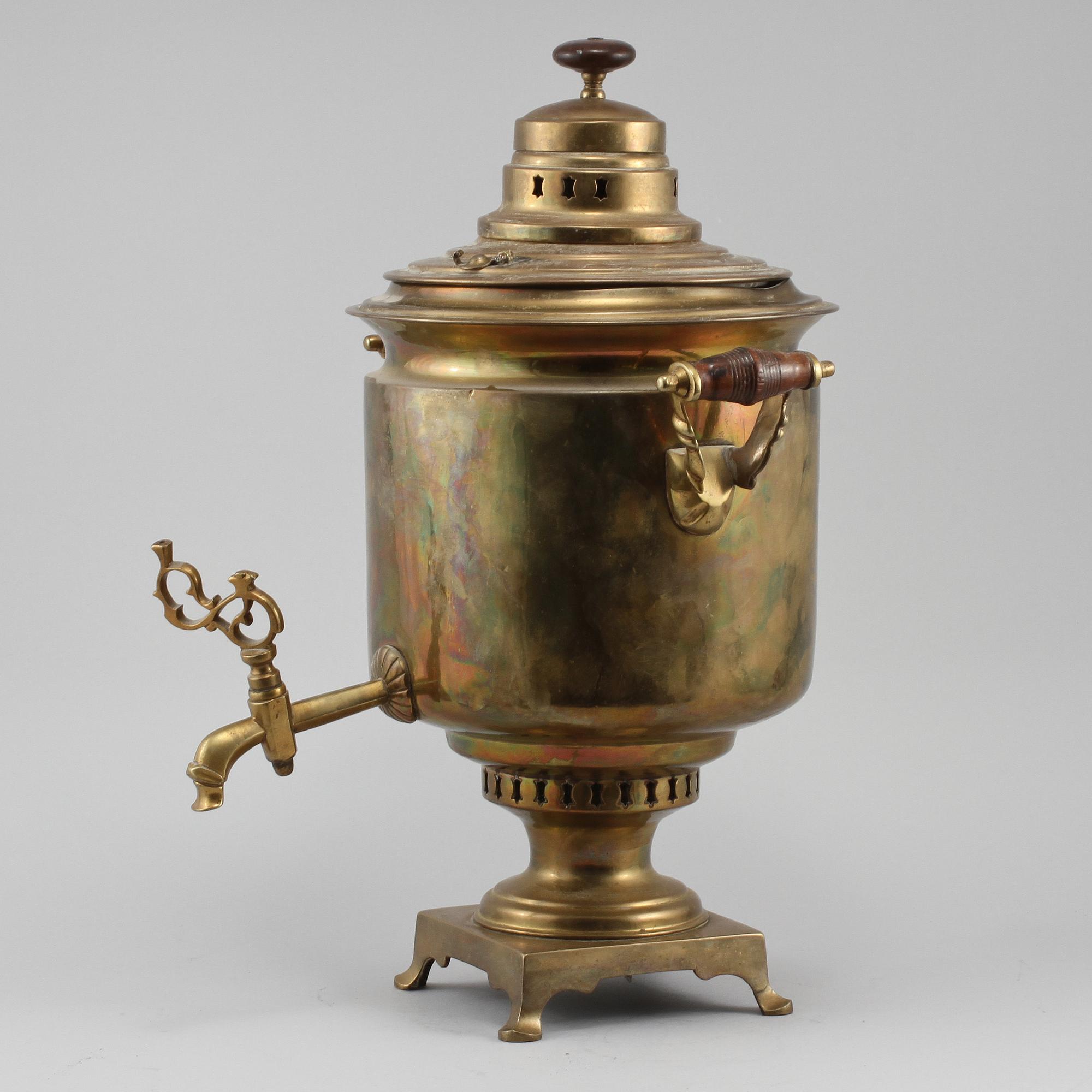 SAMOVAR, mässing, sent 1800-tal.
