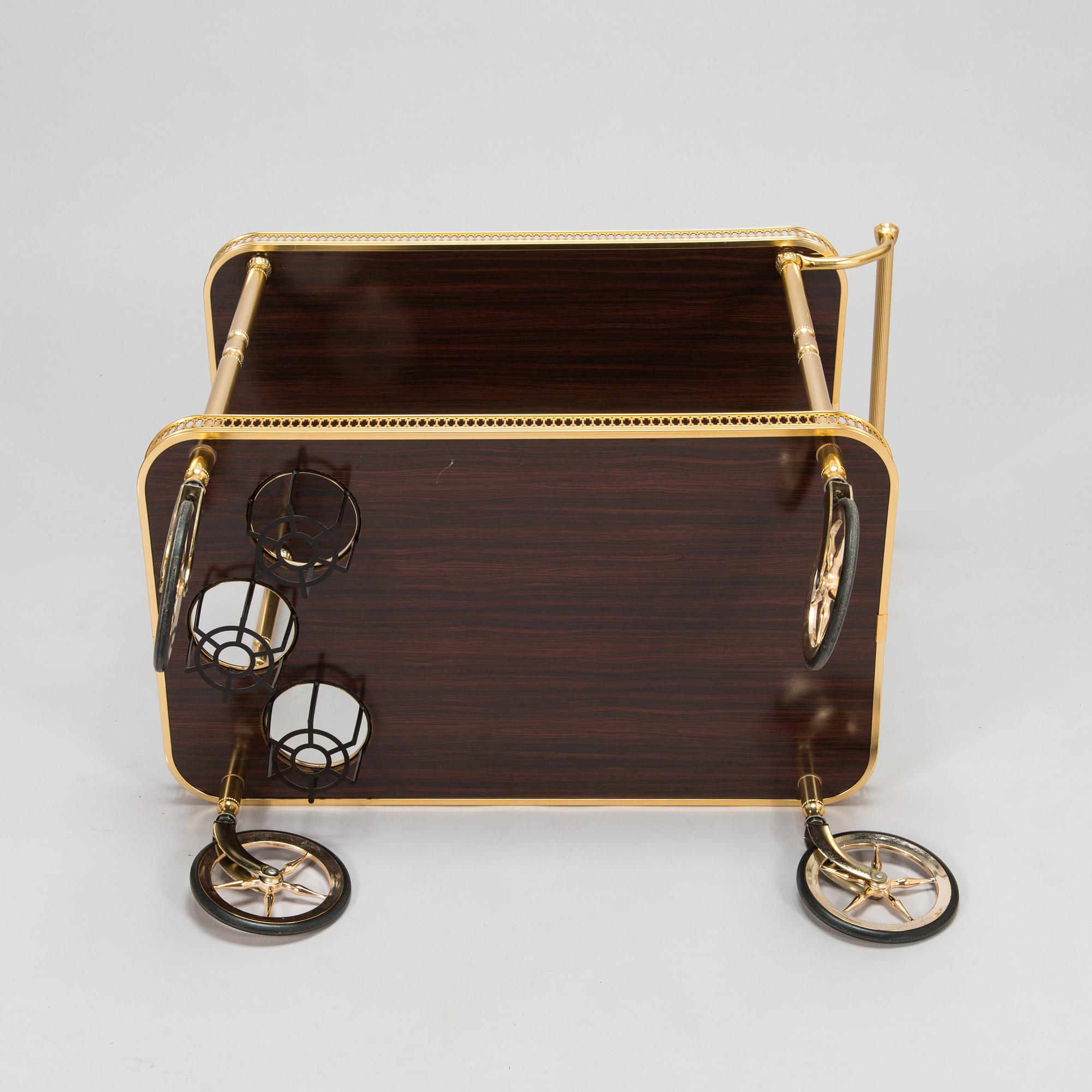 A 1970s serving trolley.