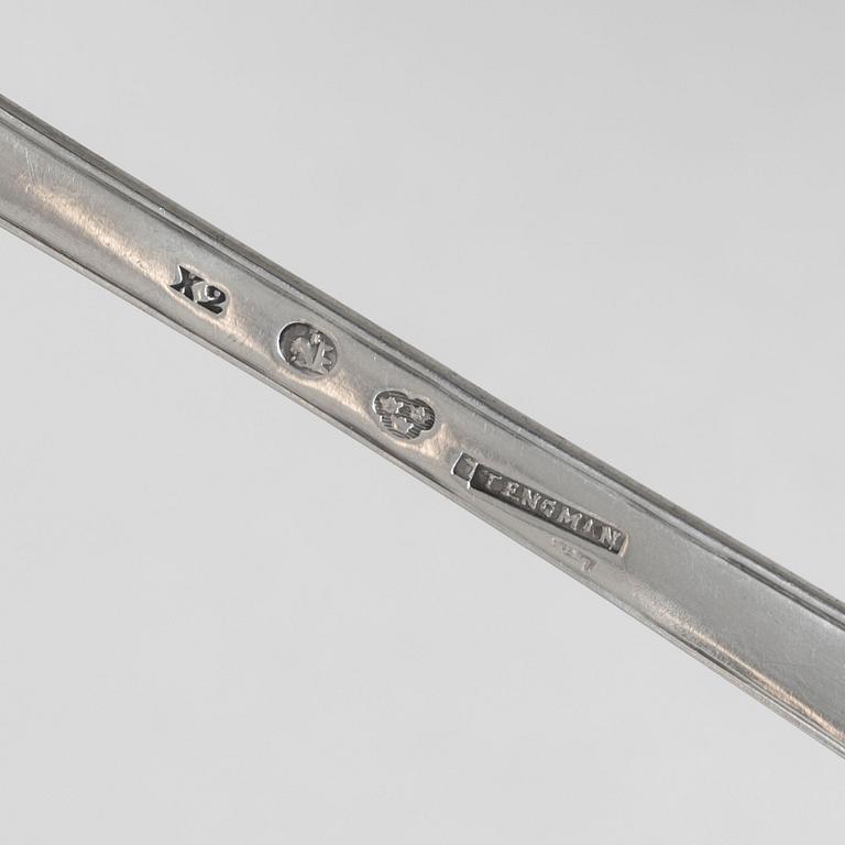 Gustaviansk, Johan Petter Tengman, soppslev, silver, Stockholm 1804.