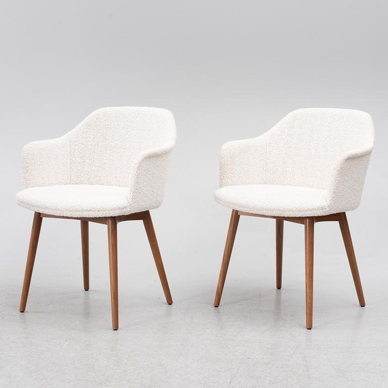 Karmstolar, 6 st, "Rely Armchair", &Tradition, Danmark.