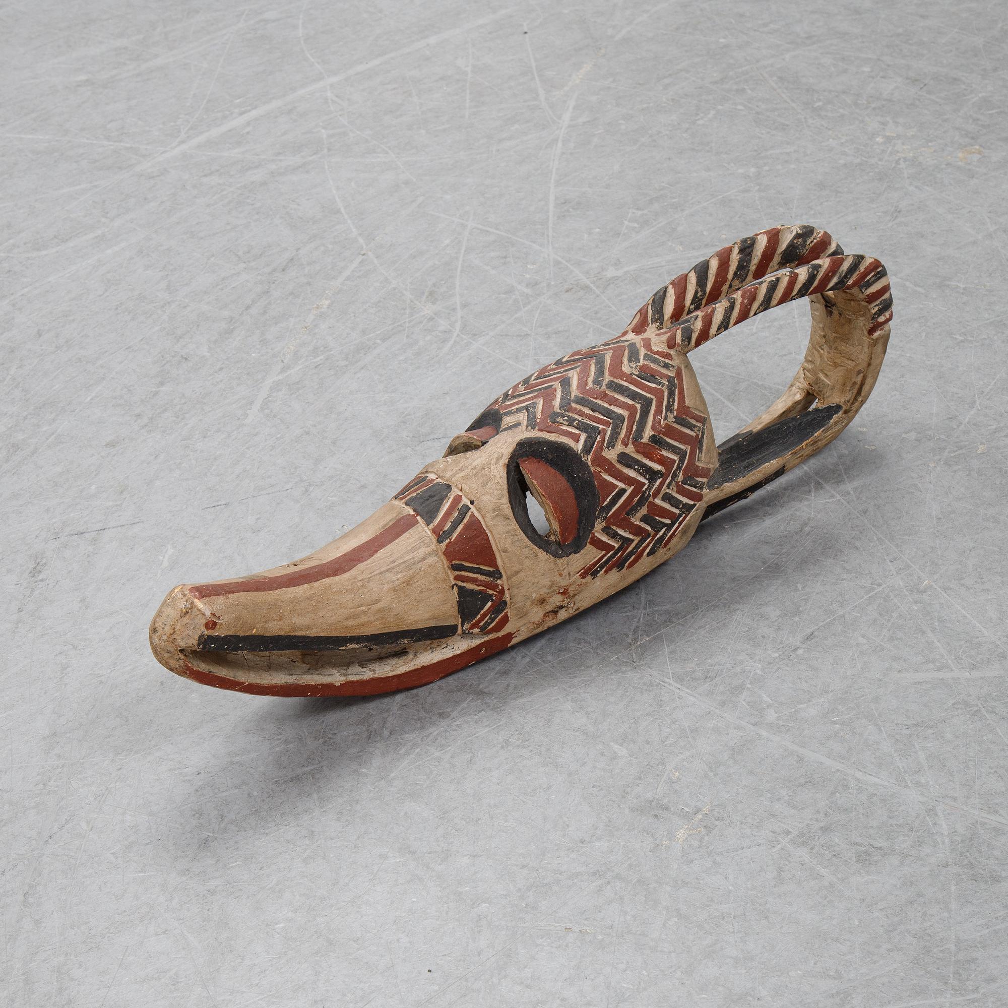 An African mask of 'Bobo'-style, late 20th century.