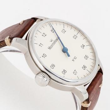 MEISTERSINGER, No 2, wristwatch, 43 mm.
