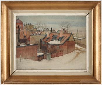 HANS NORSBO, watercolour, signed and dated 1941.