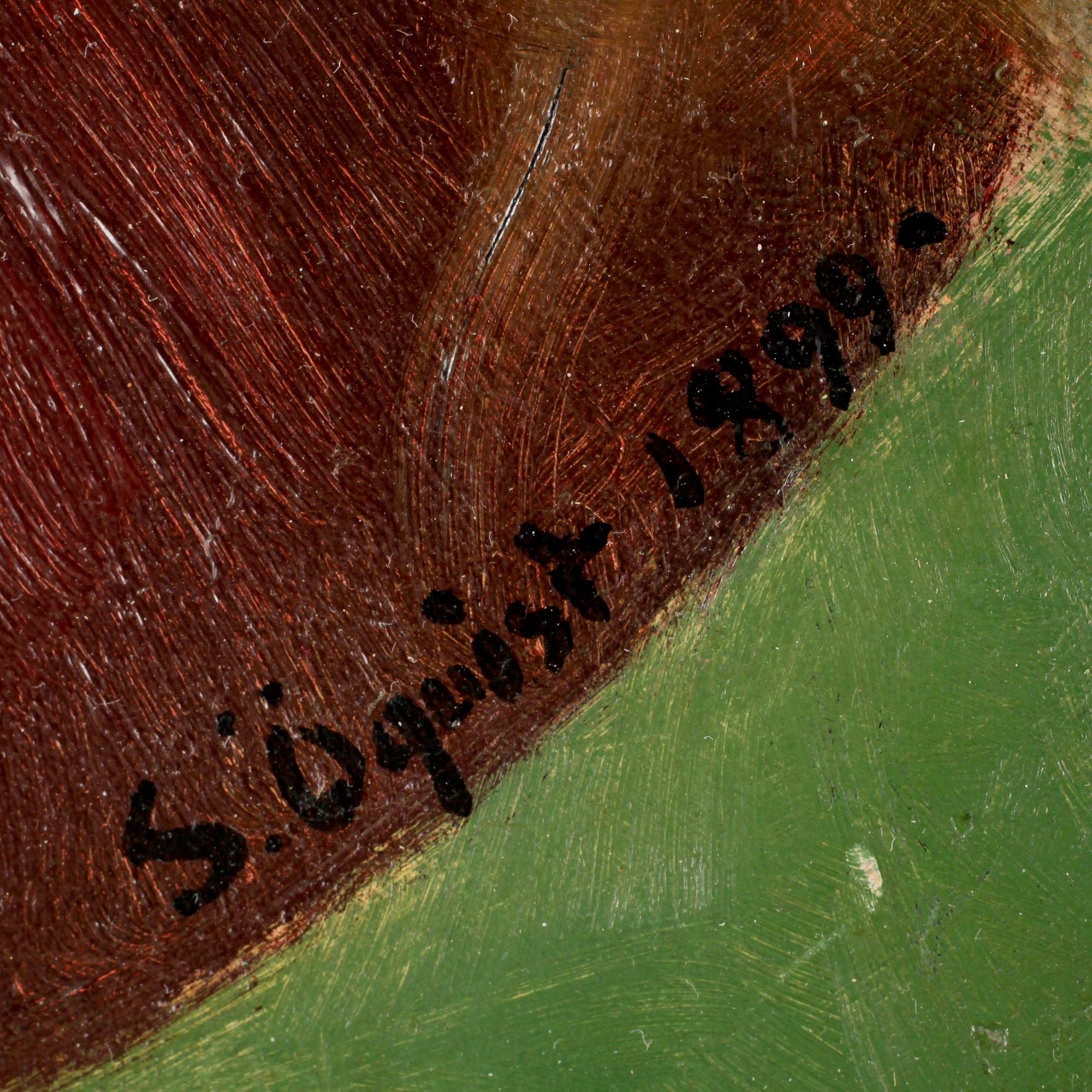 SIMEON ÖQVIST, olja på pannå, sign o dat 1899.