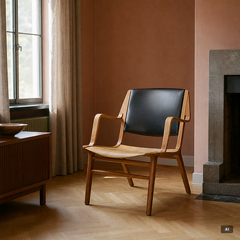 Peter Hvidt & Orla Mølgaard Nielsen, fåtölj, "AX Chair", Fritz Hansen, Danmark, 1960-tal.
