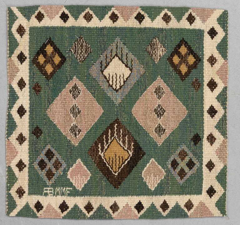 Märta Måås-Fjetterström, vävnader, 4 st. "Knoppen",  gobelängteknik, ca 34,5 x 36-37 cm - 34-35,5 x 51 cm, signerad AB MMF.