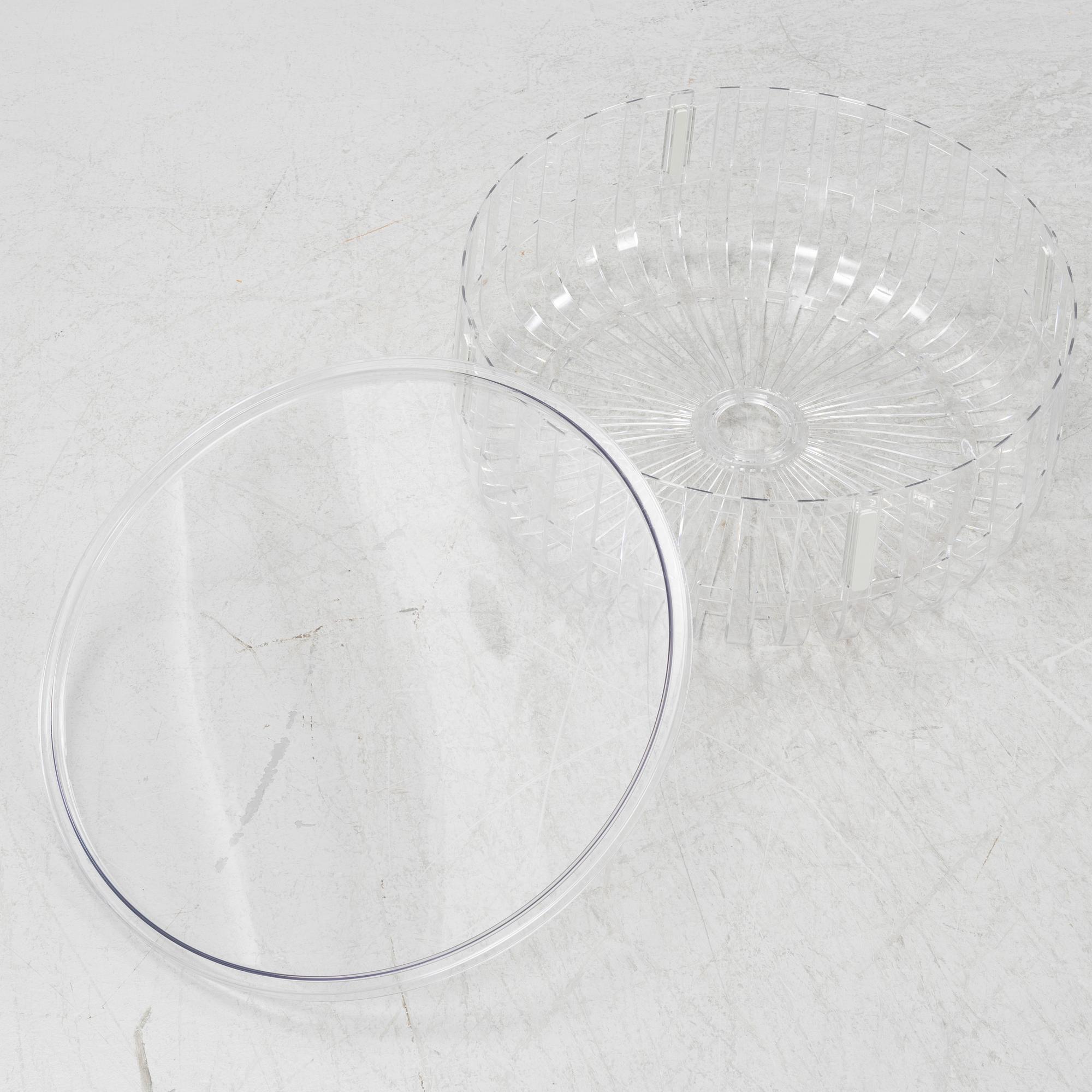 Ronan & Erwan Bouroullec, a pair of 'Panier' coffee tables, Kartell.