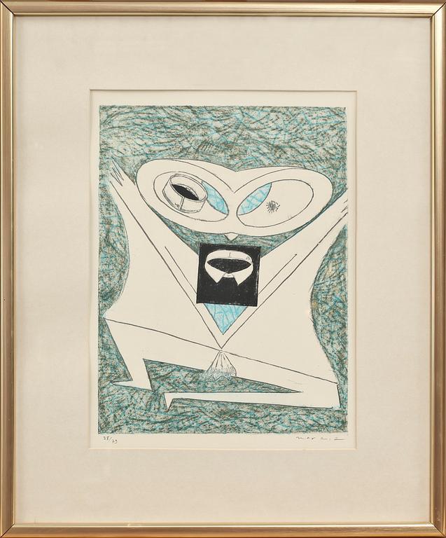 MAX ERNST, färglitografi, 1974, sign och numr 38/79.