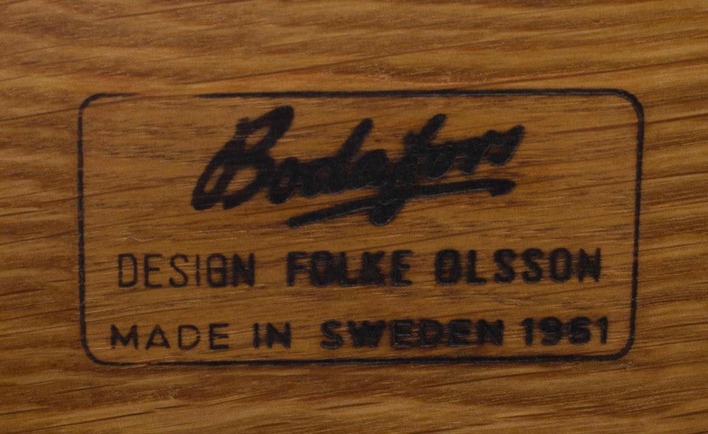 FOLKE OHLSSON, fåtölj, "Scissors", Bodafors 1961, brännmärkt.