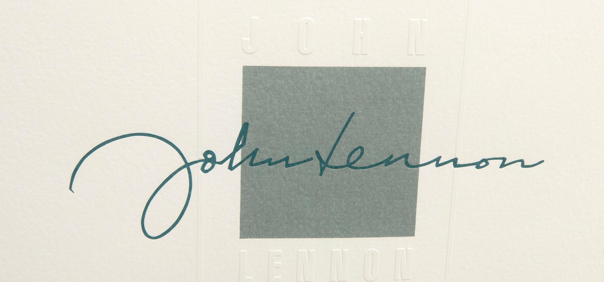 John Lennon, after etchings 4 pcs printed signature numbered 1585/3000E.